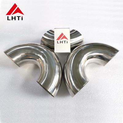 좋은 가격 ASME B16.9 인증 Ti Elbow Fitting / Titanium Elbow 180도 웨일드 연결 닦은 표면 온라인으로