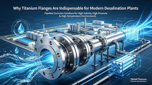 최신 회사 블로그 Why Titanium Flanges Are Indispensable in Modern Seawater Desalination Plants