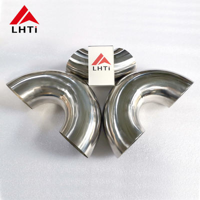 좋은 가격 ASME B16.9 인증 Ti Elbow Fitting / Titanium Elbow 180도 웨일드 연결 닦은 표면 온라인으로